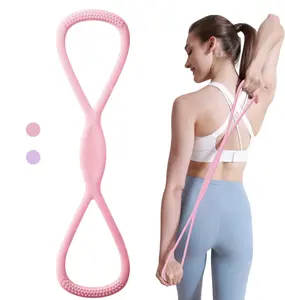 Figure 8 Resistance Bands,Yoga Resistance Band Stretch Fitness Band,Pull Rope,Chest Arm and Shoulder Stretch Bands Exercise Equipment for Home Workout,Physical Therapy,Strength Training,Yoga,Pilates,Equipment for Home Workout