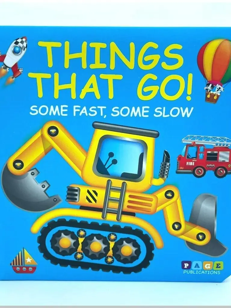 Things That Go! - Toddler Activity Book, Some Fast Some Slow, Board Book Format Literature & Art Novel, Toddler Activity Books