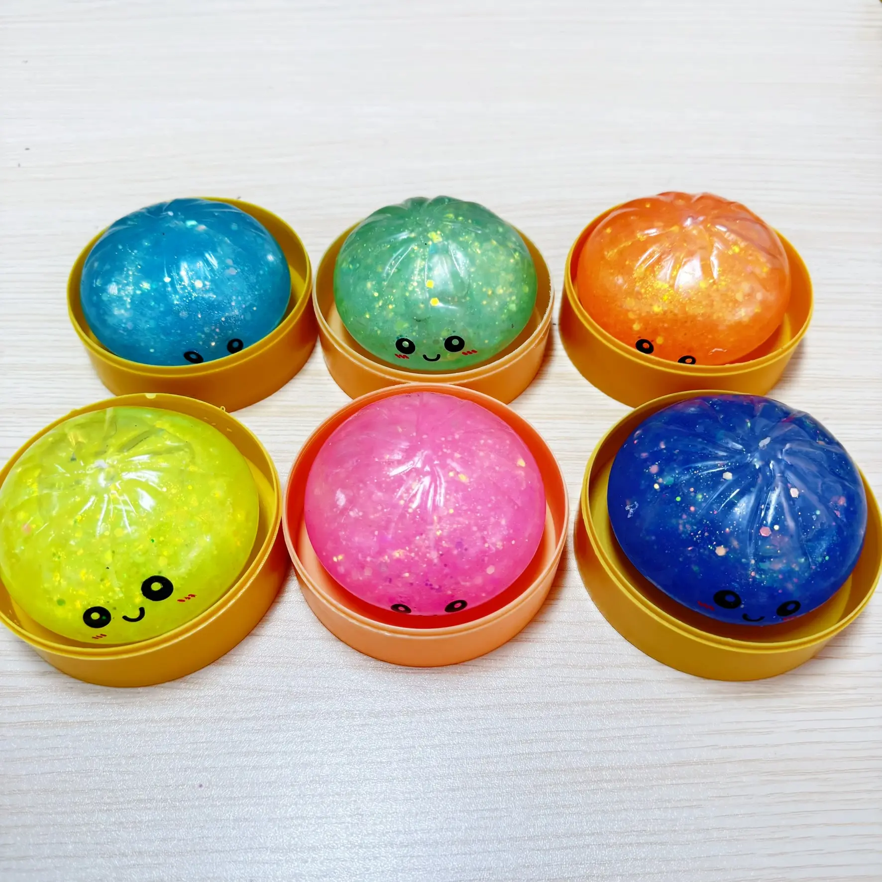 Mystery Glitter Dumplings ~ Bao Buns ~ Soft & Squishy Kawaii Dumplings