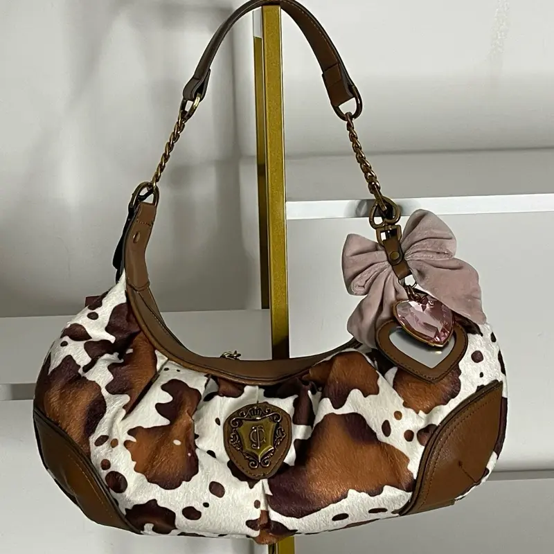 Juicy Couture Cow Print Shoulder Handbag (Read Description)