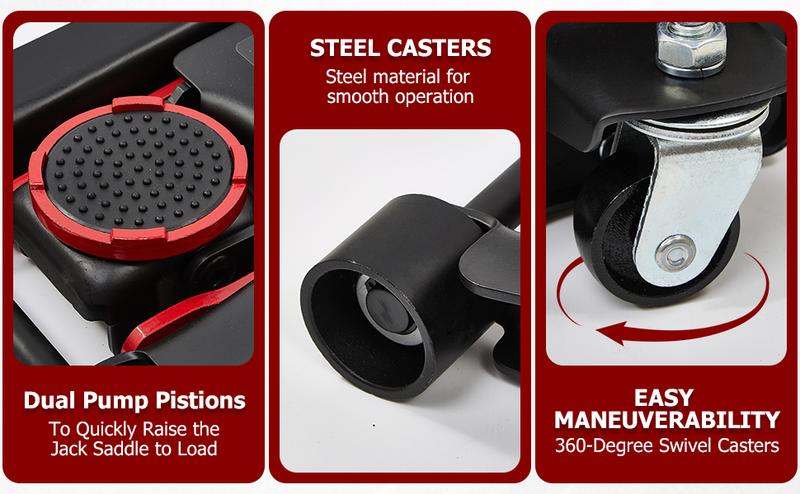 Professional Grade 3-Ton Low Profile Floor Jack | Effortless Lifts for Low-Clearancelearance Vehicles & Racing