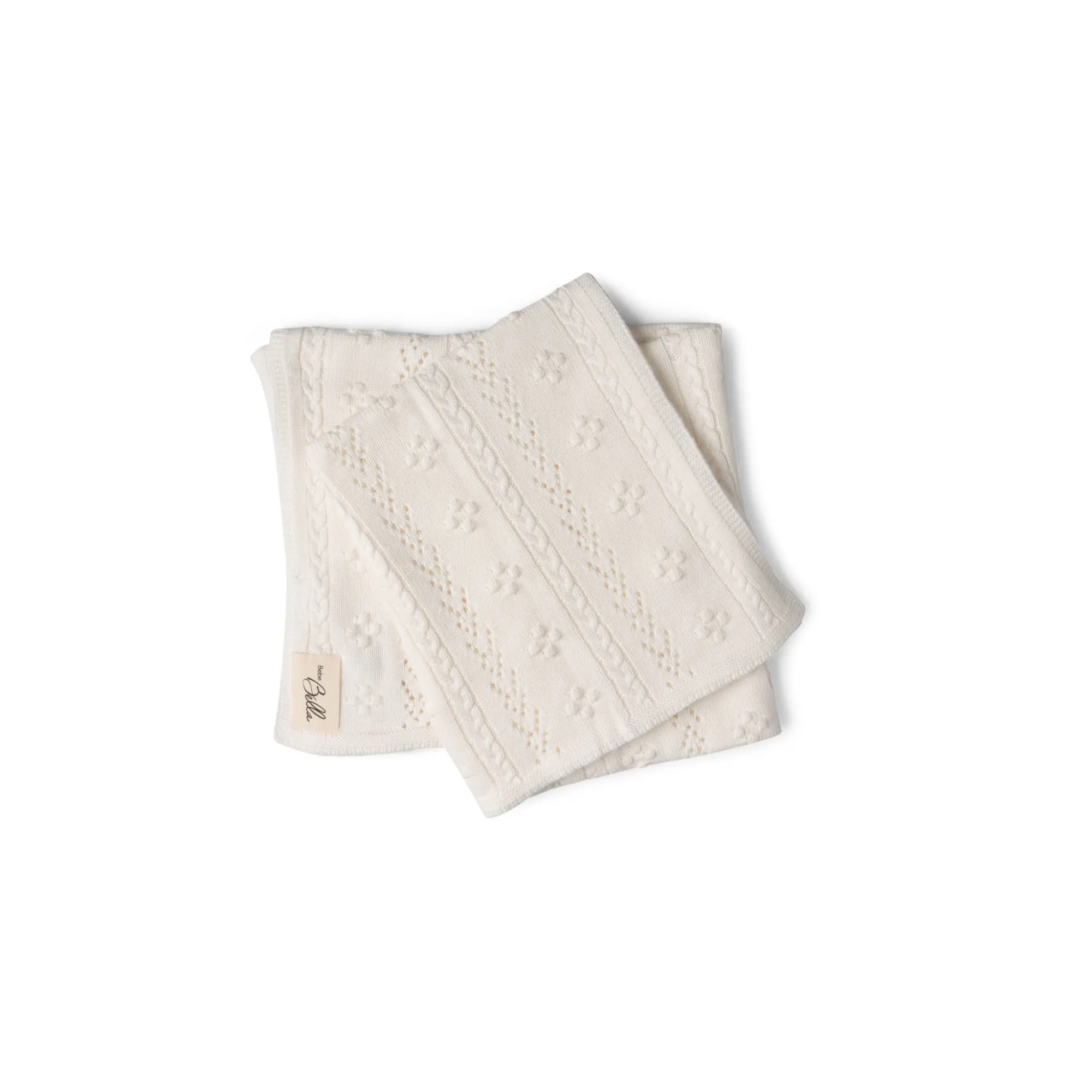 Braided Pointelle Knit Blanket