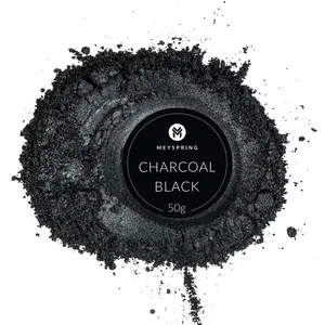 Charcoal Black - Epoxy Resin Color Pigment - Mica Powder 50g