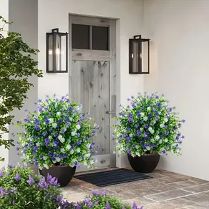 Bulk Supply Artificial Flowers, Artificial Plants, Two Potted Fake Trees with Stakes, Durable Realistic Flower Decorations, Artificial Flower Arrangements for Weddings, Events, DIY Crafts, Home Decor Accessory