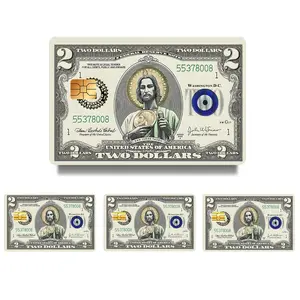 San judas debit card stickers high quality vinyl– Vintage Banknote Design with Saint Motif, Chip Cutout Card Skin