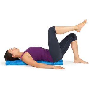 Soft Density Foam Roller – Low Density Soft Foam Roller for Physical Therapy, Pilates, Yoga Foam Roll Exercises, and Muscle Recovery - Blue 36" x 6" x 3" Half-Round