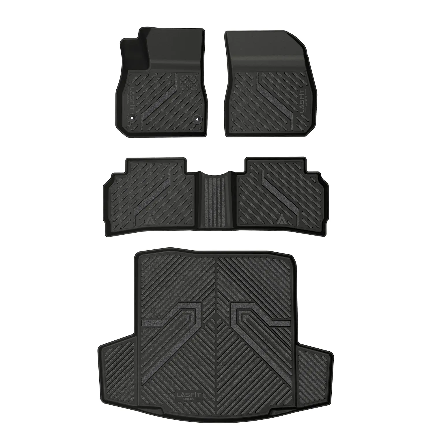 Lasfit Car Floor Mats & Cargo Mat - Car Interior Accessory, Custom-Fit for 2016-2025 Chevrolet Malibu, Does Not Fit Hybrid or 2016 Malibu Limited, Mat Floor Mats
