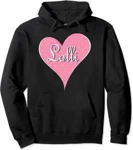 Lolli Lolly Pop Hearts Valentines Gift Couples Grandmother Pullover Hoodie - Winniekemo Shop 69B08RL28Y5C