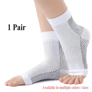 Multiple Colors Available | Breathable ankle Compression Sleeves, Arch Support for Men and Women, Plantar Fasciitis Ankle Protection, Sprains and Neuropathy Relief Socks