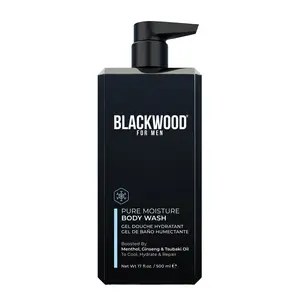 Blackwood For Men Pure Moisture Body Wash to Hydrate & Repair | Natural & Vegan for  Sensitive Skin, Acne & Workout Recovery | Sulfate-Free Body Care