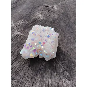 Aura Quartz Cluster – Genuine Iridescent Crystal for Energy Amplification & Decor
