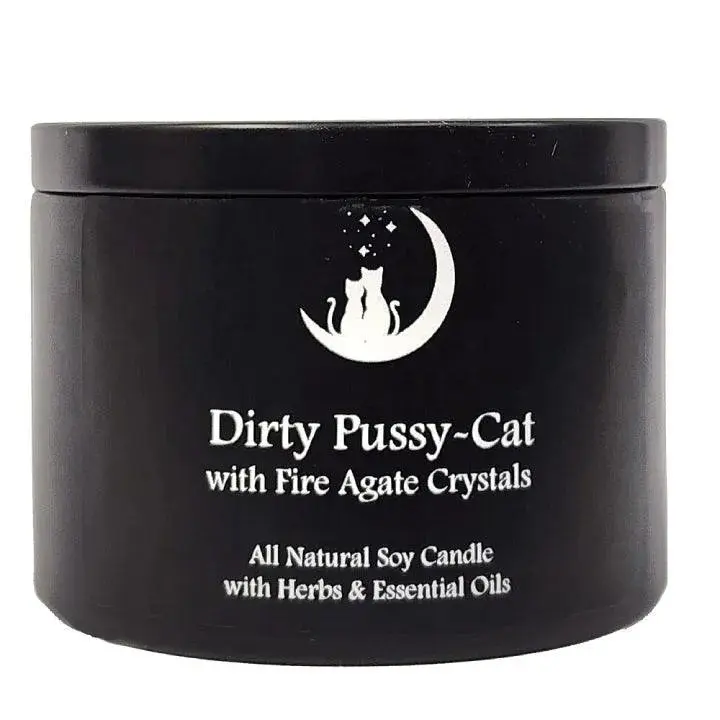 Dirty Pussy-Cat Candle for Love & Attraction Spells