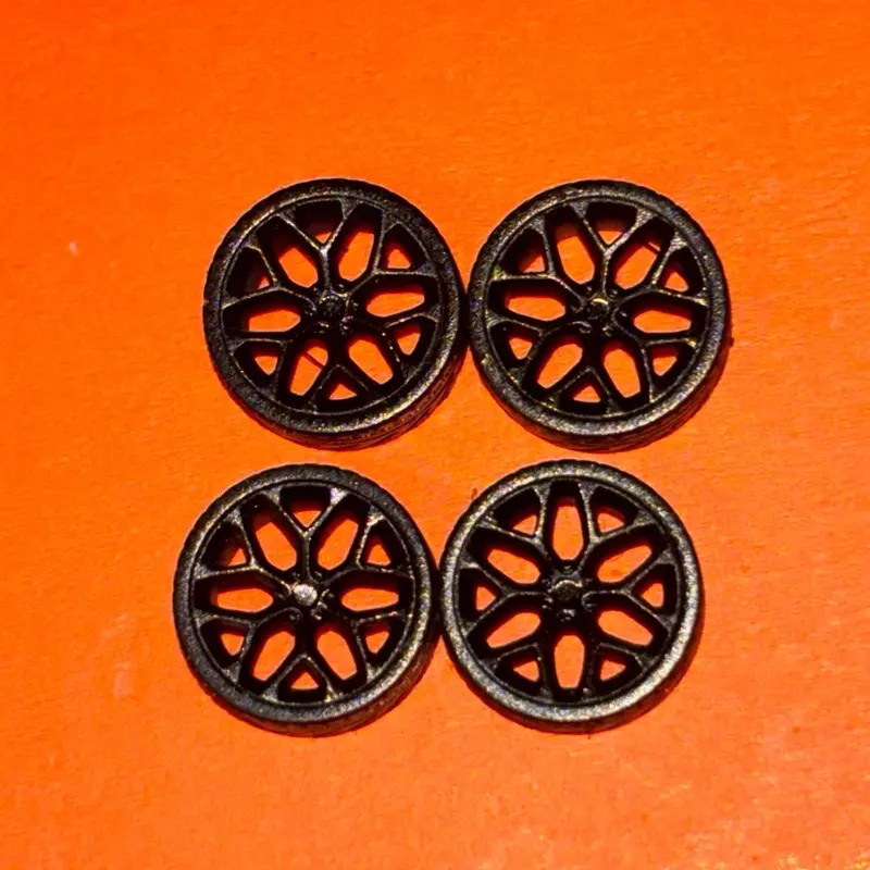 1/64 scale 12x5mm rims (Chevys black)