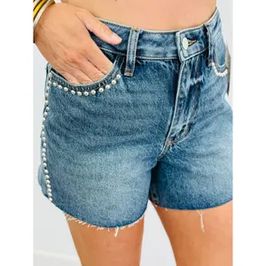 Judy Blue Stevie Studded Rigid Magic Shorts (Reg. and Plus)