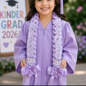 Kinder graduate kindergarten graduation leis decor decoration gift flowers flores necklace ceremony bunny