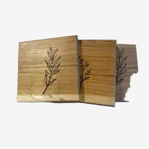 Set of Three Handmade Wooden Coasters | Yosef Naite