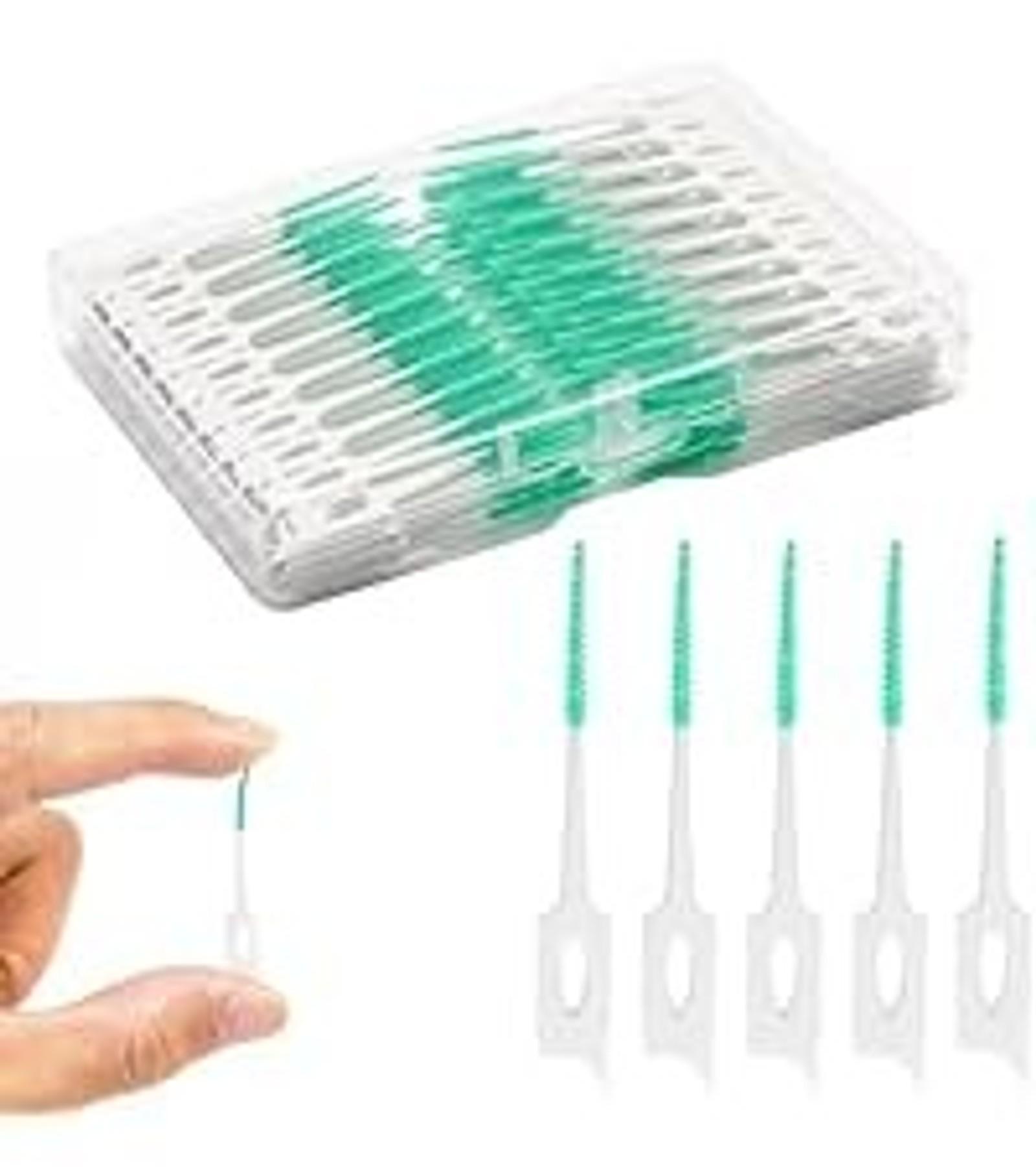 300PCS Dental Floss Picks,Dual-Use Interdental Brushes,Soft Silicone Brush Head Toothpicks, Tooth Picks Flossers for Teeth Braces Cleaning (Blue) 300PCS Dental Floss Picks,Dual-Use Interdental Brushes,Soft Silicone Brush Head Toothpicks, Tooth Picks Flossers for Teeth Braces Cleaning (Blue)