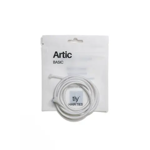 TIY Arctic Basic Hair Tie - 34 Inches Gray Customizable Hair Tie for Any Hair Type - 13x Stronger & 2x Stretchier Than Regular Hair Ties