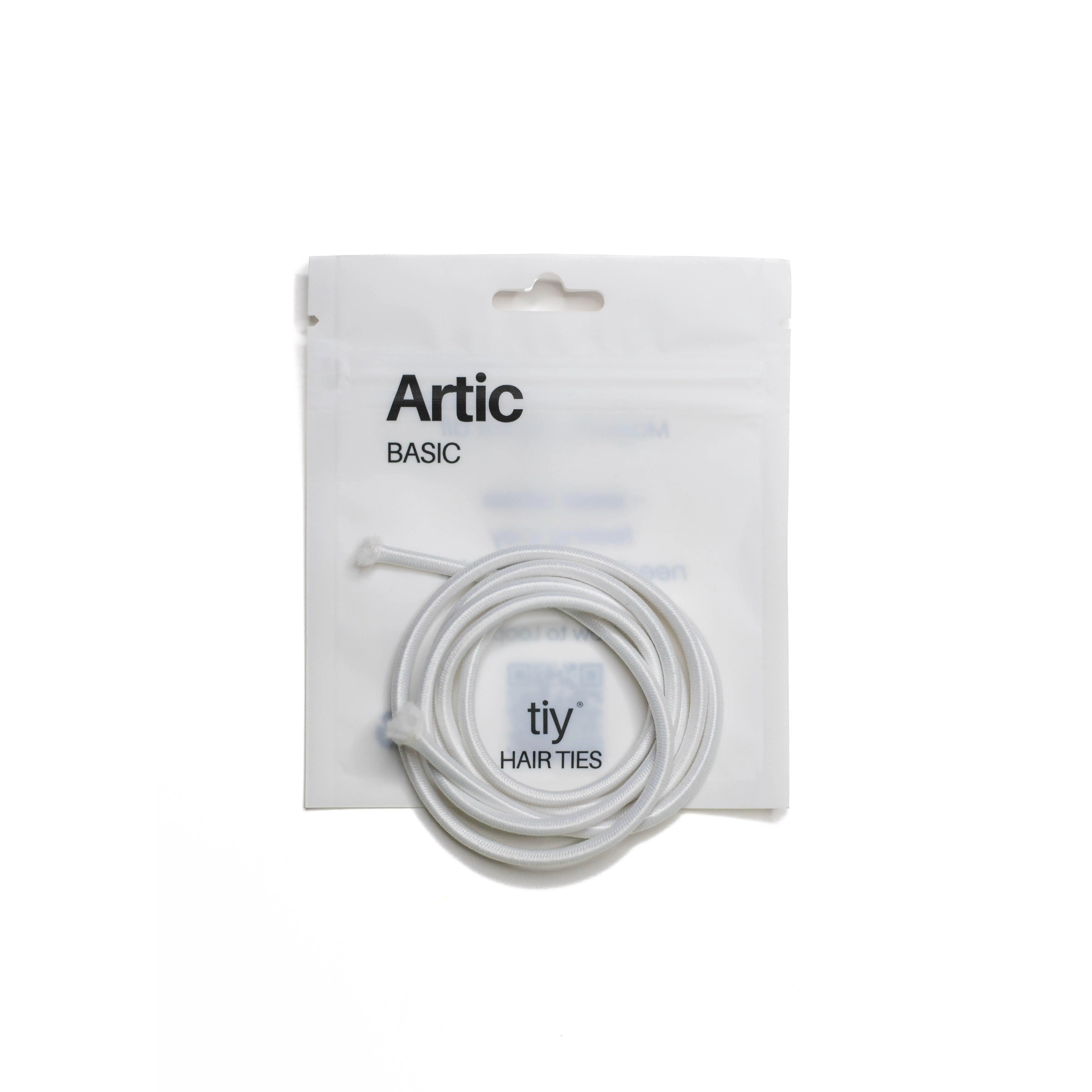 TIY Arctic Basic Hair Tie - 34 Inches Gray Customizable Hair Tie for Any Hair Type - 13x Stronger & 2x Stretchier Than Regular Hair Ties