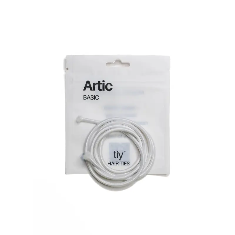 TIY Arctic Basic Hair Tie - 34 Inches Gray Customizable Hair Tie for Any Hair Type - 13x Stronger & 2x Stretchier Than Regular Hair Ties