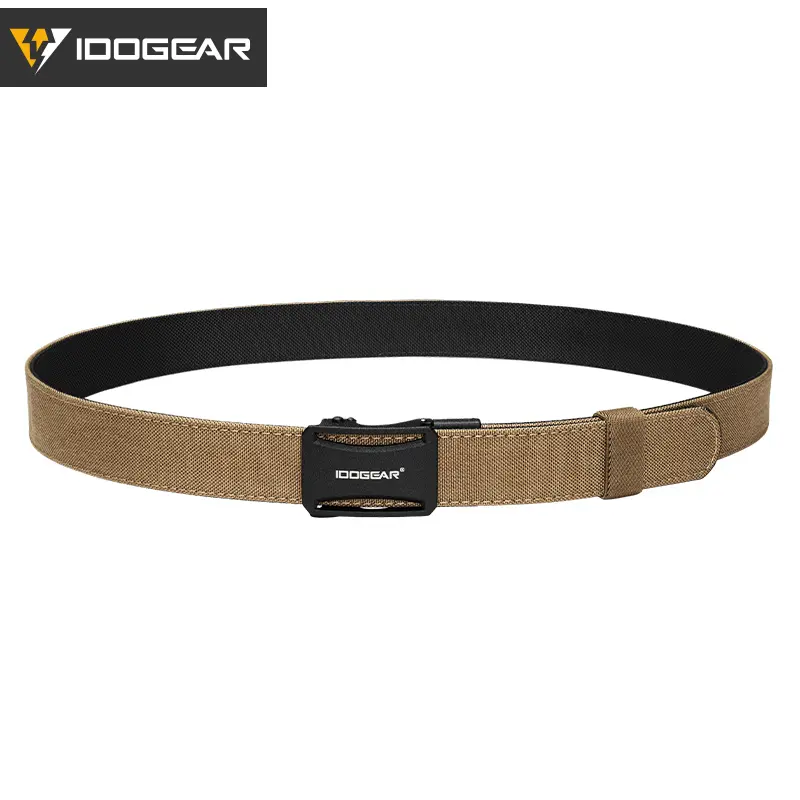IDOGEAR Male 1.25 inches EDC Heavy-Duty Nylon CCW Ratchet Belt with Ergonomic, Breathable Design, Nickel-Free Quick-Adjust Buckle for IWB/OWB Carry 3443, Quick Adjustments, Belts, Tactical Accessories, Resist Sagging