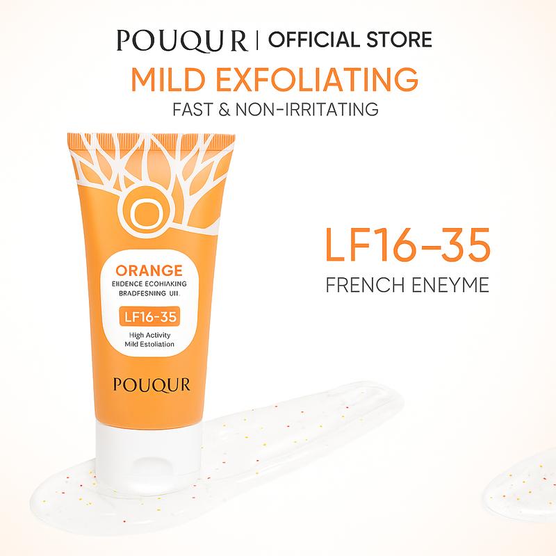 Orange Exfoliating Gel, Moisturizer Face Body Scrub Gel,Deep Cleansing Moisturizing Facial Exfoliator,Natural Orange Peeling Gel Face Scrub