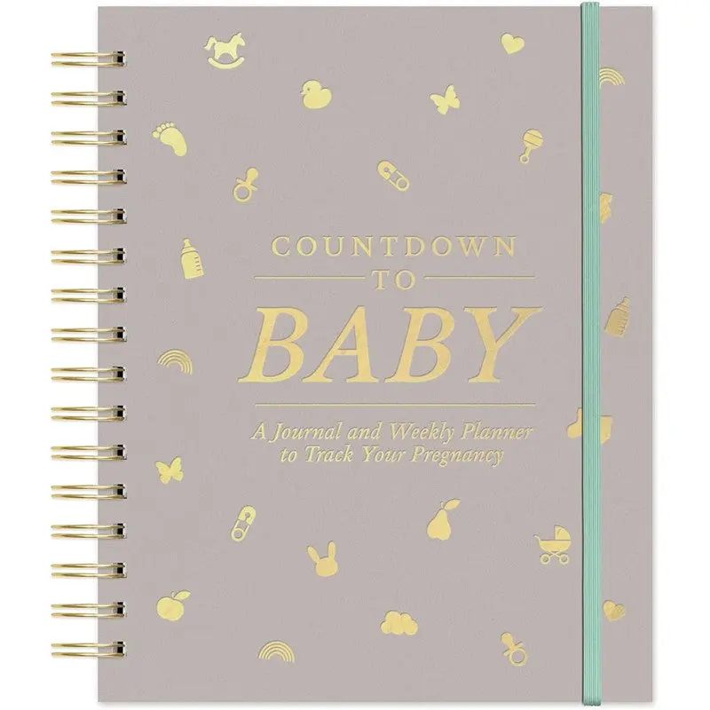 JuJuBe Countdown To Baby Undated Pregnancy Planner & Journal