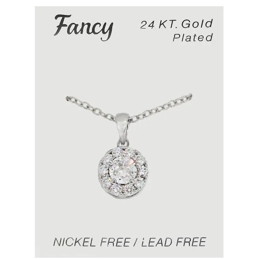 C&L - CUBIC ZIRCONIA NECKLACE (FCNS7)