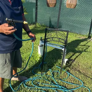 Expandable Garden Hose Set, Garden Hose with 3/4 Inch Heavy Duty Solid Brass Connector, Lightweight & Leak Proof Water Hose for Watering & Car Washing