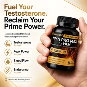 HIILEATHY NMN Pro Max Healthcare Dietary Supplement with NMN, TMG, Zinc, Quercetin, Energy Metabolism Support, Antioxidant Support, 60 Veggie Capsules