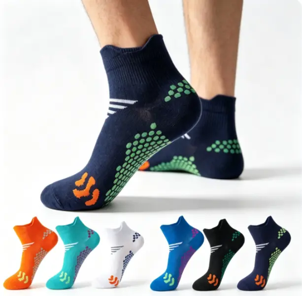Unisex 6-Pair Compression Sock,Lightweight,Breathable,Non-Slip,Soft,Sports Athletic Socks for Adults' Gym Workouts,Daily Wearing,Machine Washable