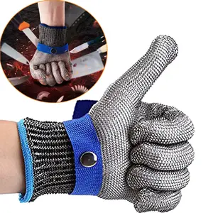 Cut-Resistant Kitchen Knife Safety Glove – Food-Grade Stainless Steel Fiber Glove