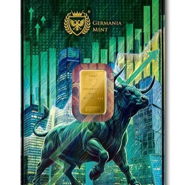 BULL & BEAR 1g 24k Gold in Blisterpack