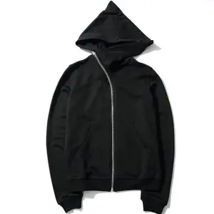 New Hoodies Men zipper Cardigan black sweatshirts hip hop swag style skateboard streetwear Cloak Hooded jacket coat Casual Long Tops Menswear