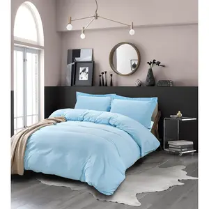 Elegant Comfort Essential 3-Piece Solid Duvet Cover Set – Soft Microfiber, Fade-Resistant, Includes Duvet Cover & Pillow Shams