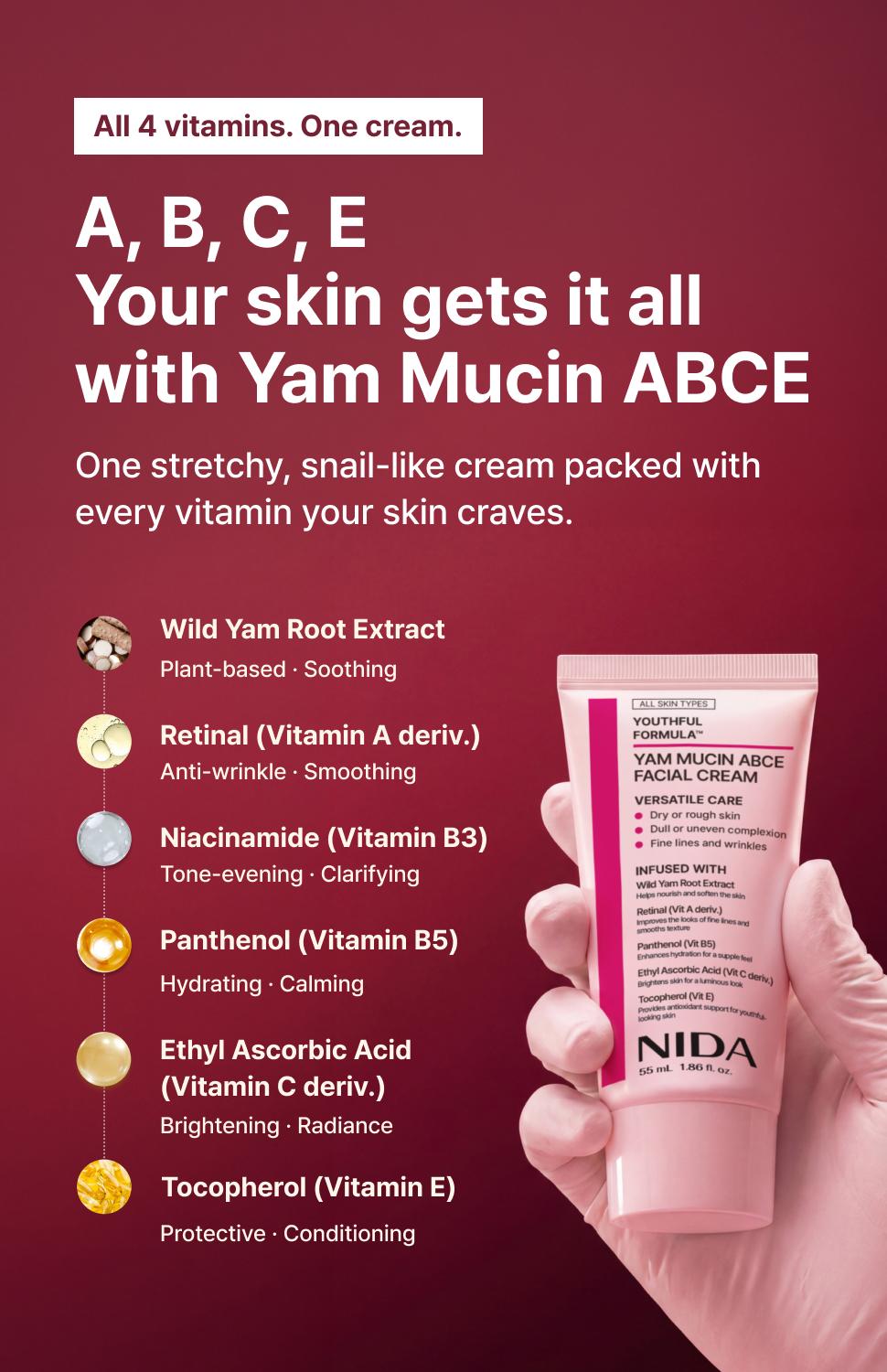 NIDA Yam Mucin ABCE Boosting Bundle