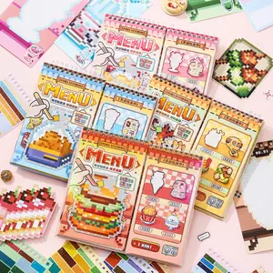 30 Sheets/book Coil Sticker Book, Vending Machine 3.0 Series Versatile Decoration Material, Hand Account Stationery Bottle Multi-Scene Decorative Self Adhesive Stickers