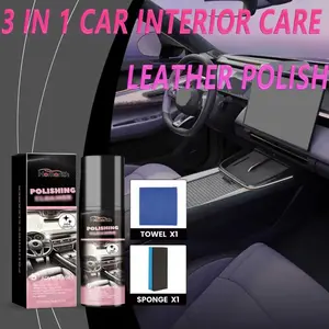 Car Interior Polishing Agent, Car Decoration Maintenance Leather Care Anti-Soil Car Polisher, Essential Auto Detailing Product