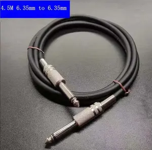 Flex Cable 6.5 to 6.5 Audio Cable Sound Electronic Piano Mixer Connection Microphone Cable 6.35 Male Large 2-pole