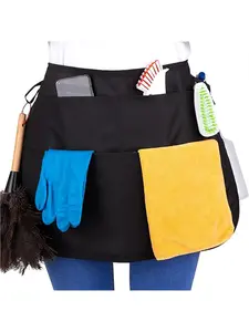 Waterproof Professional Cleaning Apron with 5 Pockets, Fashionable Casual Wear, High-Quality Fabric, Comfortable and Durable, All Seasons