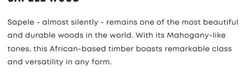 Sapele Black Barrel 42mm