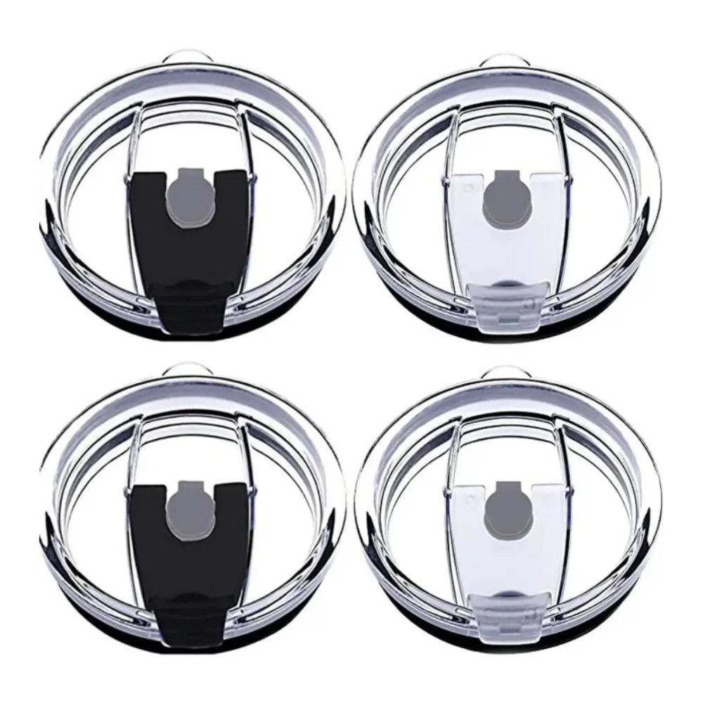 4PCS Tumbler Lids Spillproof 20oz,Splash Resistant Lid for Beast,Juro,Ozark Trail,Atlin,Coffee Mug and More Cooler Cup,Covers for 20 Ounce Tumbler