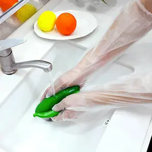 10Pairs Long Gloves for Cleaning - Extra Long Disposable Cleaning Gloves 23.6 Inches Reusable Long Sleeve Gloves Waterproof for Kitchen Cooking Household Dishwashingbedroom decor