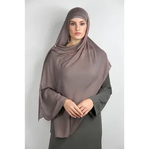 Light Modal Hijab with Matching Undercap Dark Gray #17