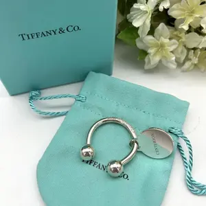 Pre-owned Tiffany & Co. As Shown Shoulder Bags Sterling Silver Centurion Card Horseshoe Key Ring RS2342172