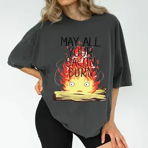 Calcifer May All Your Bacon Burn Howl's Moving Castle TShirt