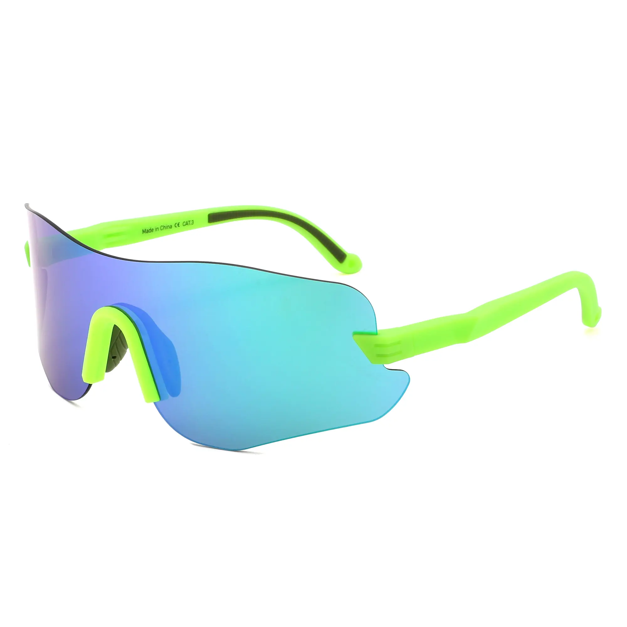 TUKOOL Cycling Sports Sunglasses Men Women - 23g Frameless TR90, High-Clarity UV400 PC Lenses for Running Baseball Golf