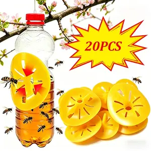 5-20PCS Reusable Wasp Insect Traps Flower Shaped Bee Catcher For Plastic Bottles Outdoor Garden Pest Control Tool Insect Hornet Killer