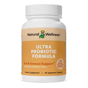 Natural Wellness - Ultra Probiotic Formula - Gastrointestinal & Immune Health - Non-GMO I Gluten Free I Manufactured In The US