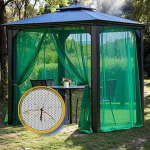 4pcs/8pcs Outdoor Camping Mosquito Net, Soft Hexagonal Mesh Fabric, DIY Trimmable, Ideal for Travel, Home Balcony, Gazebo, Washable Breathable Net